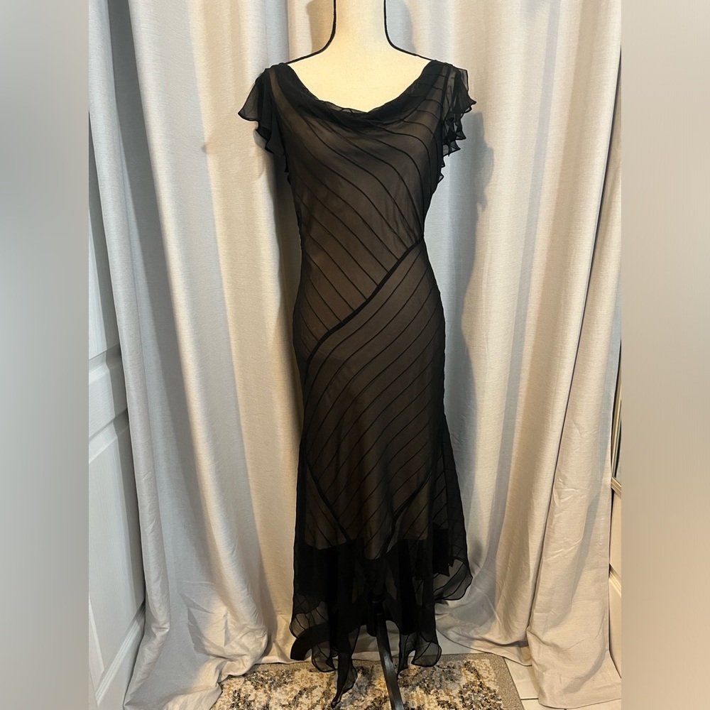 BCBGMaxAzria Black Asymmetrical Dress